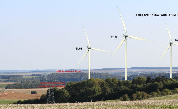 Vue exceptionnelle sur la vallée berneux à Vignacourt détruite par les éoliennes OSTWIND du futur parc éolien les Mûriniers