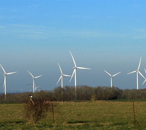 Parc éolien à le quesnoy sur airaines dans la communauté de communes nièvre et somme