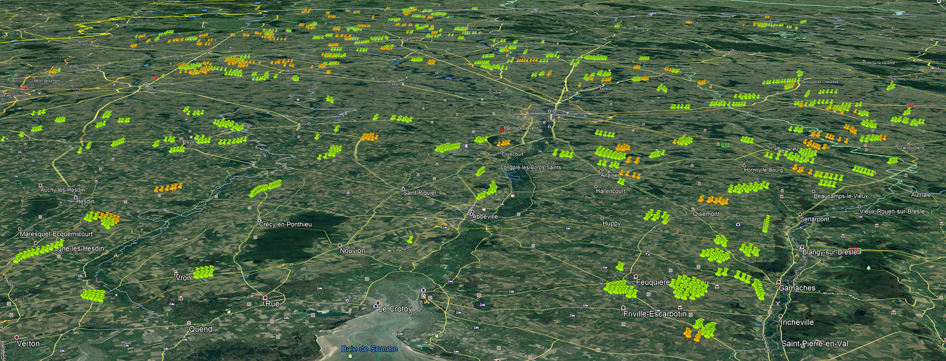 Saccage éolien en hauts de france picardie amiens